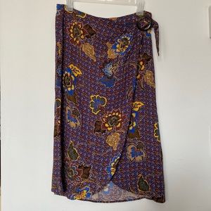 Sezanne flowy midi skirt EU 40 floral bohemian pattern